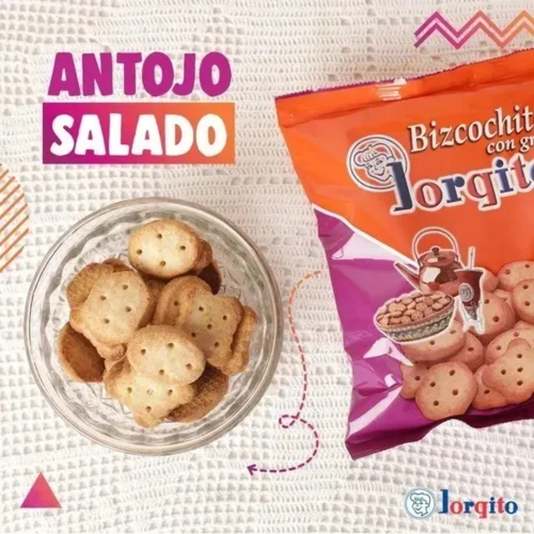 Bizcochos Jorgito de Grasa – Pack x3, 400 g / 14,10 oz