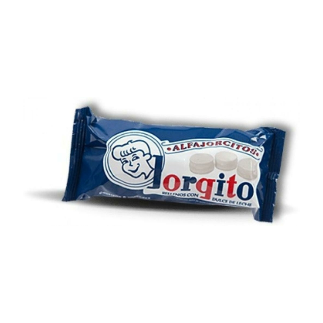 Alfajor Jorgito Mini Blanco – Relleno de Dulce de Leche Paquete de 6 unidades