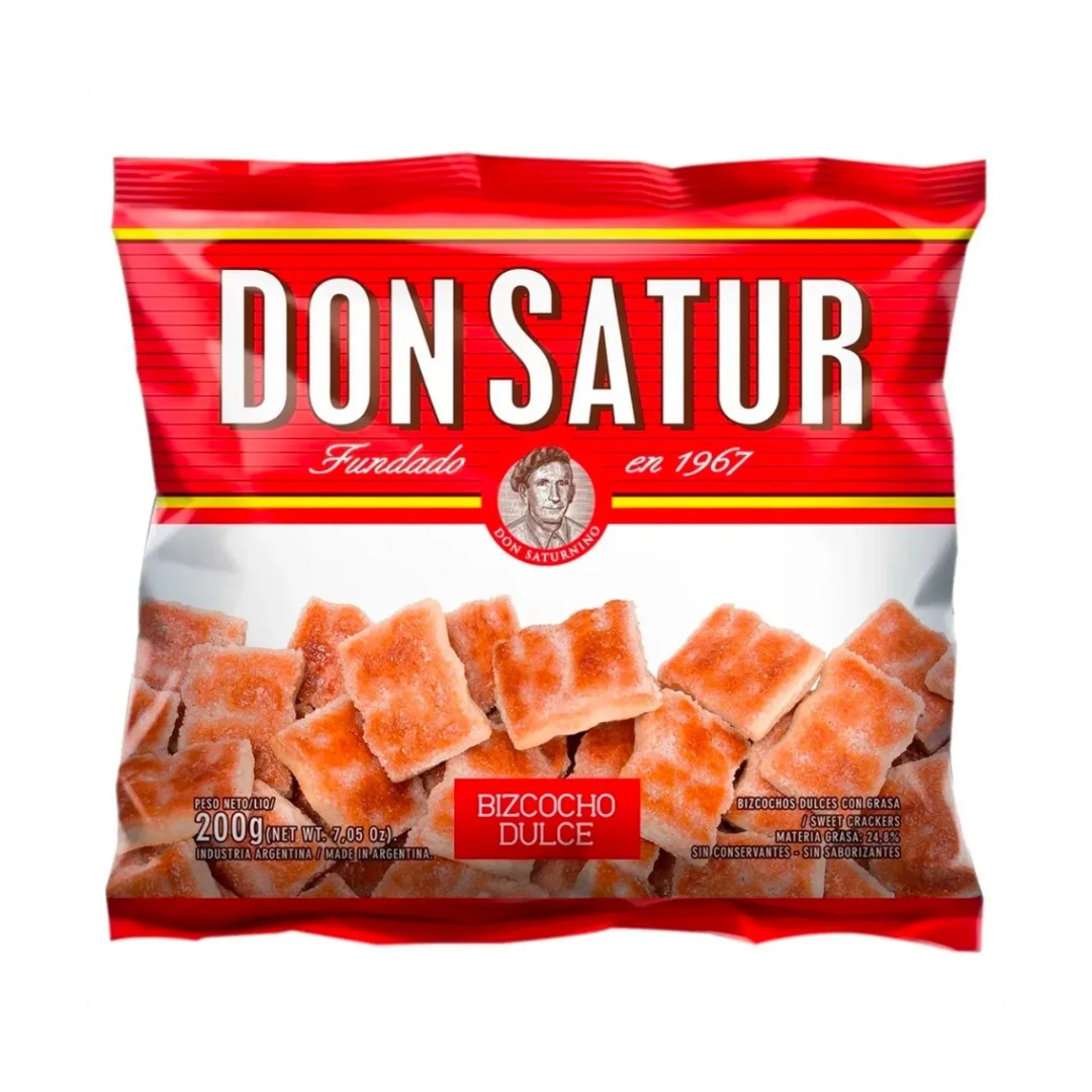 Bizcochos Tradicionales Don Satur Dulces 200 g / 7,05 (Paquete de 6)