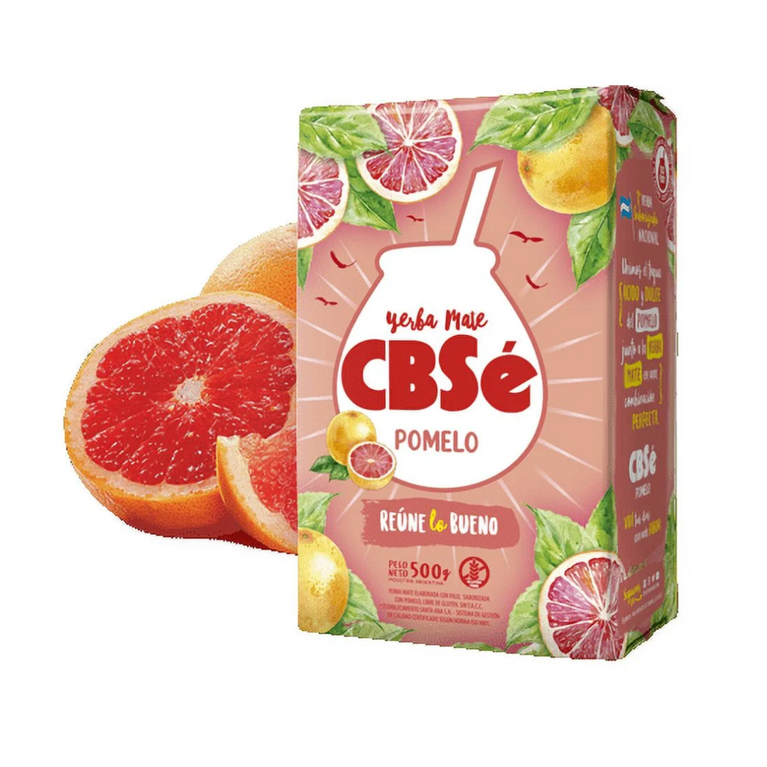 Yerba Mate CBSé Pomelo Sin TACC – 500 g / 17.63 oz
