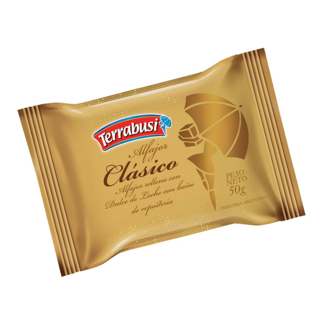 Alfajor Terrabusi Clásico de Chocolate Paquete de 6 unidades