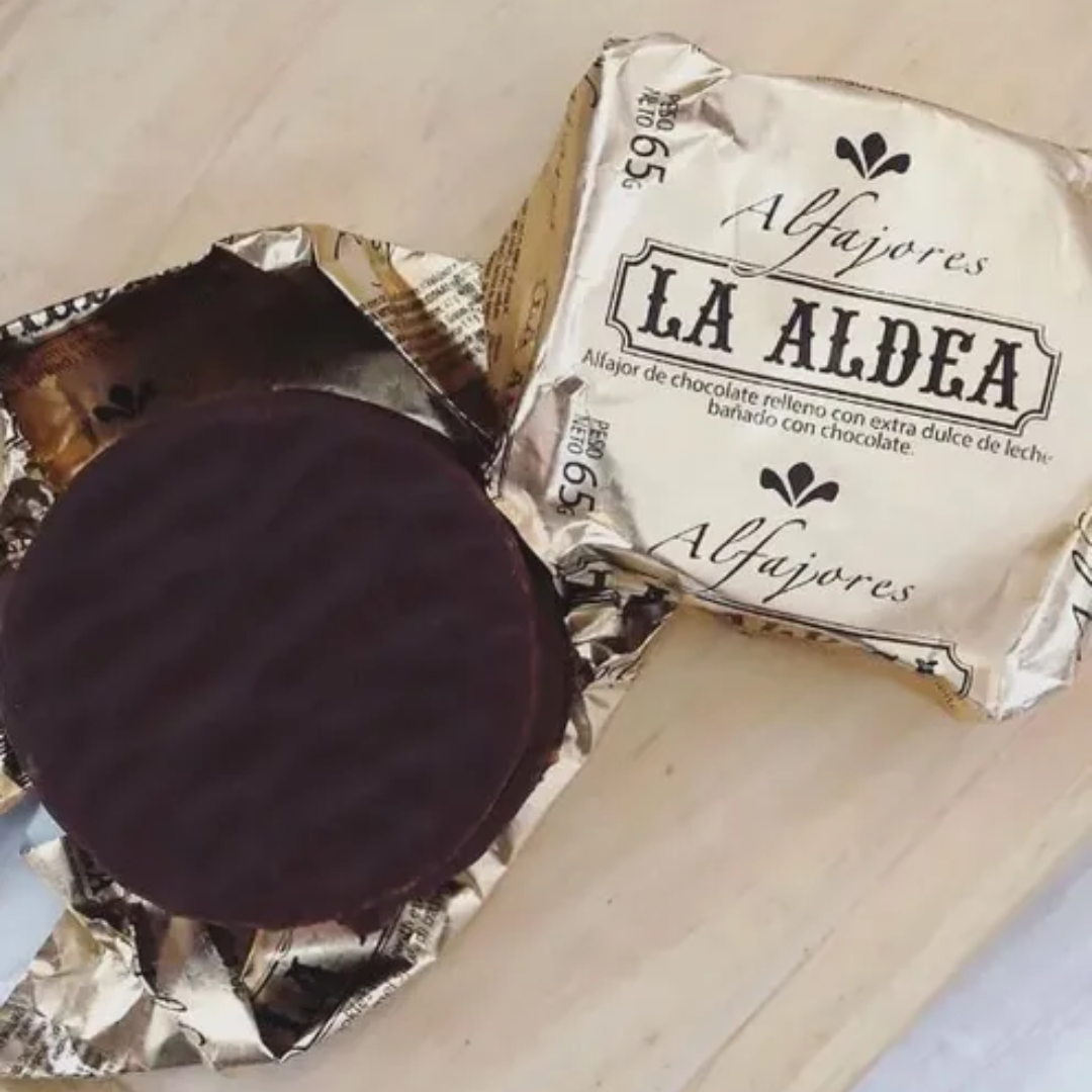 Alfajores de Chocolate con Dulce de Leche La Aldea – Pack de 12 (780 g / 27.51 oz)