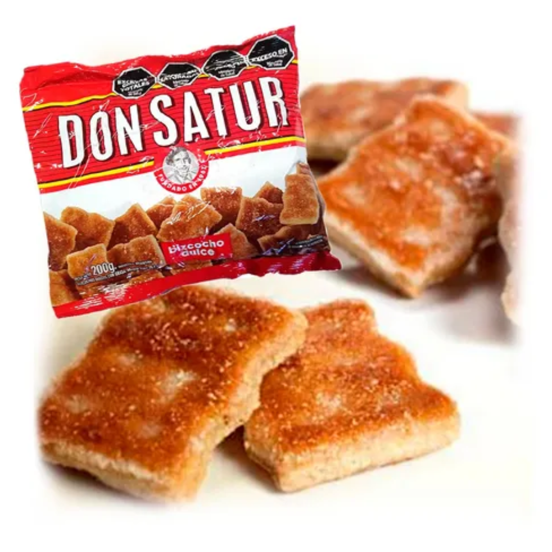 Bizcochos Tradicionales Don Satur Dulces 200 g / 7,05 (Paquete de 6)