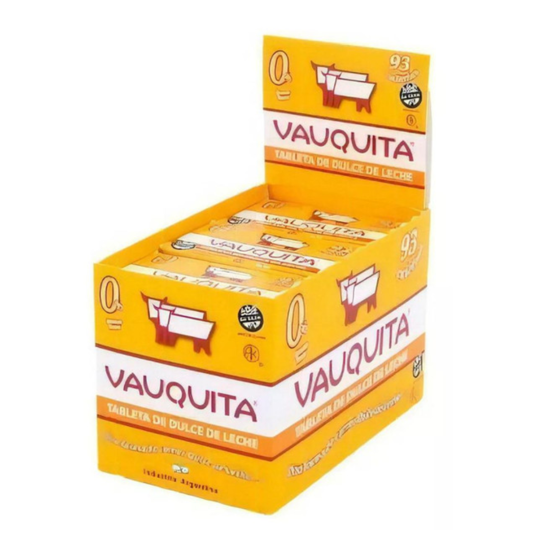 Vauquita Barra de Dulce de Leche Clásica Sin TACC Caja de 18 unidades
