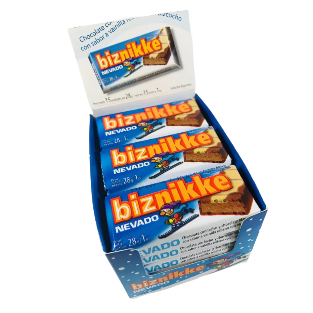 Chocolate Biznikke Nevado Caja de 15 unidades