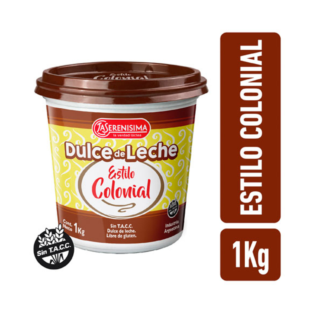 La Serenísima Colonial Dulce de Leche Sin TACC – 1 kg / 2.2 lb
