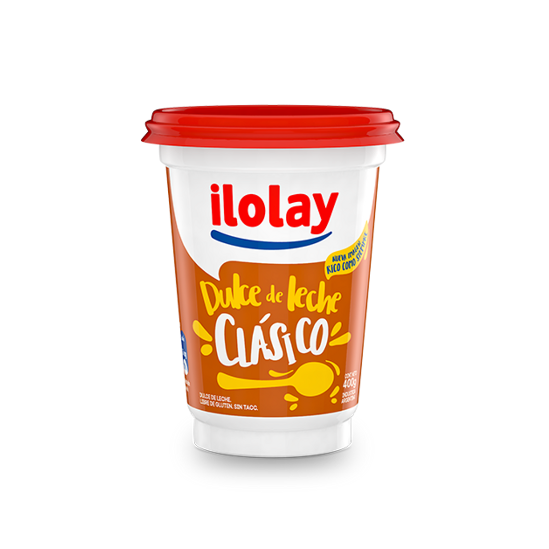 Dulce de Leche Clásico Ilolay – Sin T.A.C.C. – 400 g / 14.10 oz