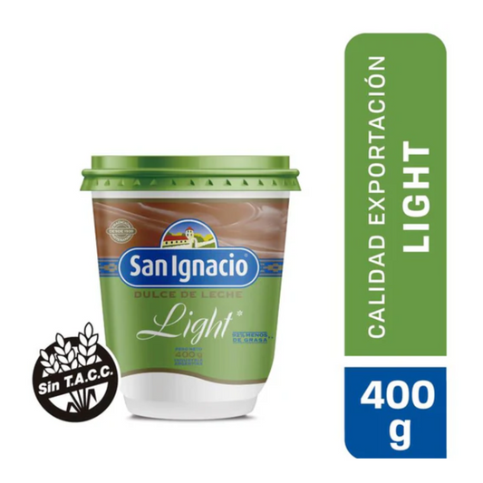 Dulce de Leche Light Sin TACC San Ignacio, 400 g / 14,10 oz