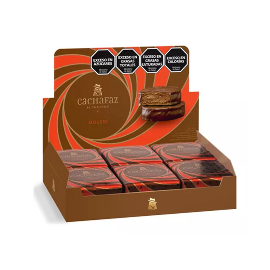 Alfajores Cachafaz with Chocolate Mousse 12 units 600 g / 21.1 oz
