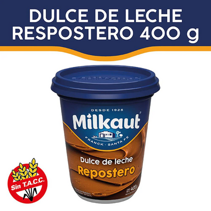 Dulce de Leche Repostero Milkaut – Sin T.A.C.C. – 400 g / 14.10 oz
