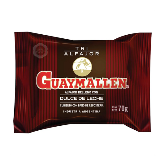 Alfajor Guaymallén Triple de Chocolate Negro Paquete de 6 unidades – 70 g c/u