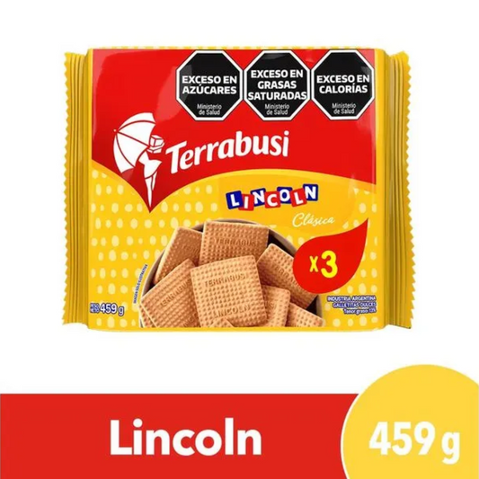 Galletitas Lincoln Terrabusi – Pack x3, 153 g / 5,39 oz