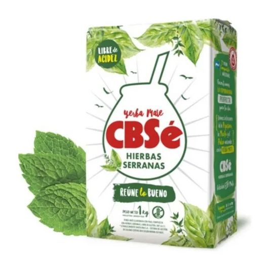 Yerba Mate CBSé Hierbas Serranas Sin TACC – 1 kg / 35.27 oz