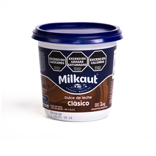 Dulce de Leche Milkaut Clásico – Sin T.A.C.C. – 1 kg / 35.27 oz