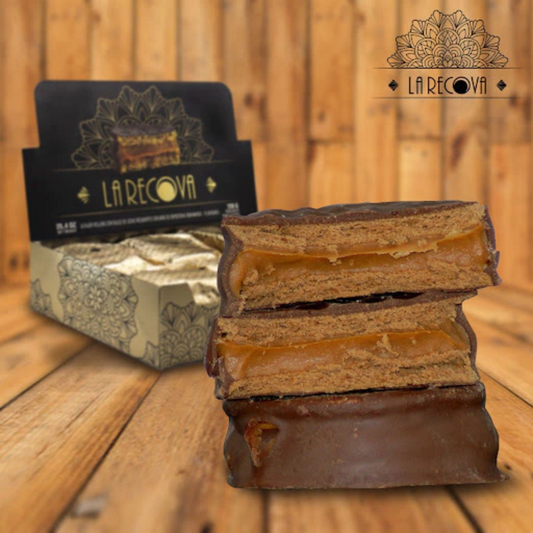Alfajores de Chocolate con Dulce de Leche La Recova, 780 g / 27,51 oz (Caja de 12)