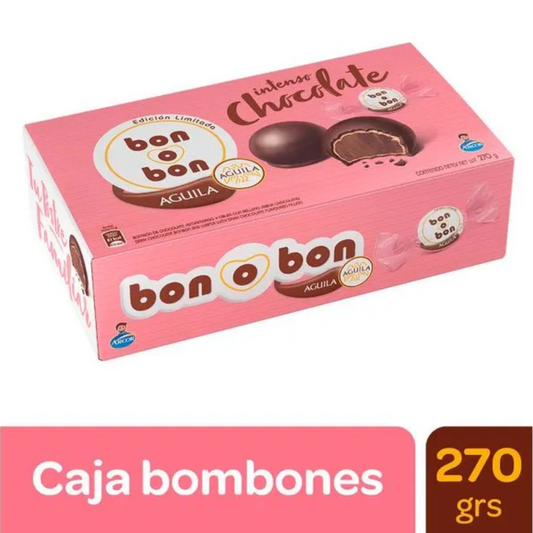 Caja Bon o Bon Chocolate Intenso Águila – Pack x18 unidades (270 g / 9.52 oz)