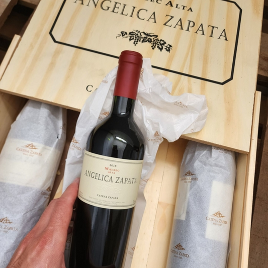 Box 4 Vinos Tinto Angelica Zapata Malbec Alta / 750 ml