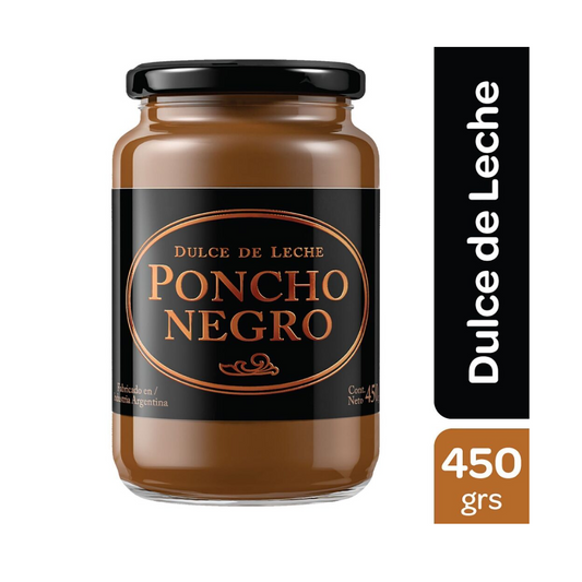 Poncho negro dulce de leche Sin TACC, 450 g / 0,99 lb