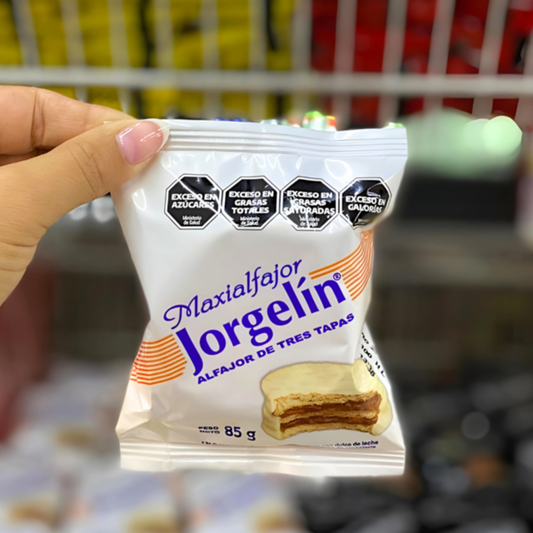 Alfajor Jorgelín Triple de Chocolate Blanco Paquete de 6 unidades
