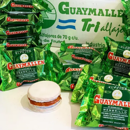 Alfajor Guaymallen Triple de fruta, 70 g / 2,46 oz (Pack 6 unidades)
