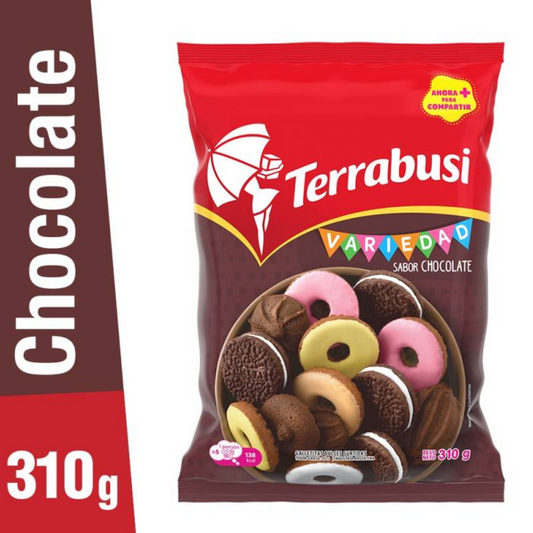 Galletitas Variedad Sabor Chocolate Terrabusi – Pack x3, 300 g / 10,58 oz