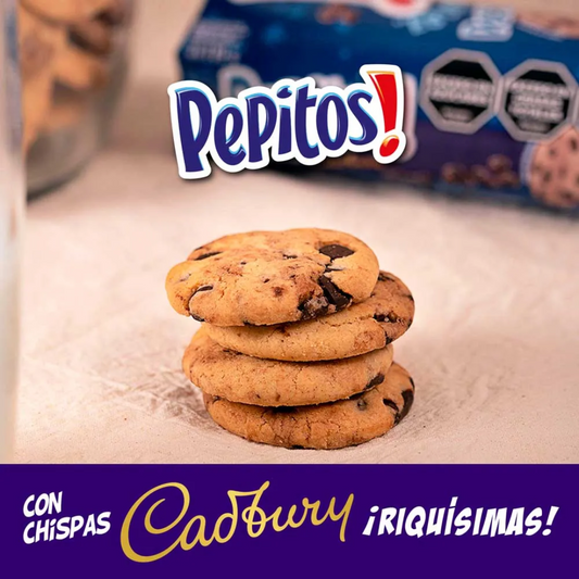 Galletitas Pepitos de Vainilla con Chips de Chocolate – Pack x3, 118 g