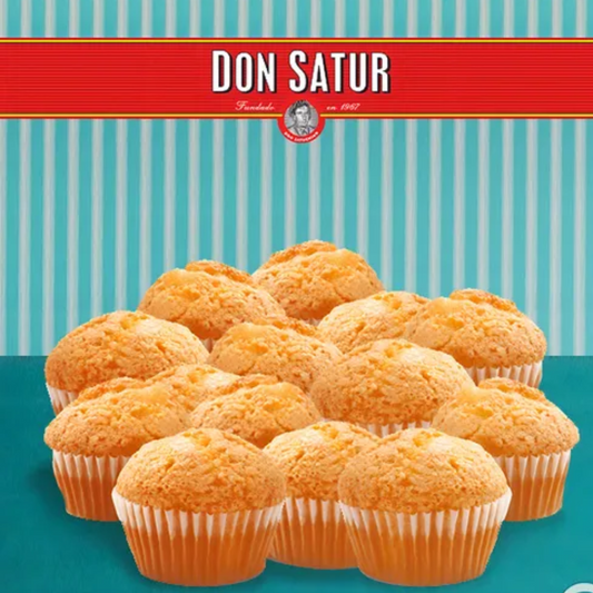 Magdalenas Don Satur Vainilla Rellenas con Dulce de Leche (Pack 2)
