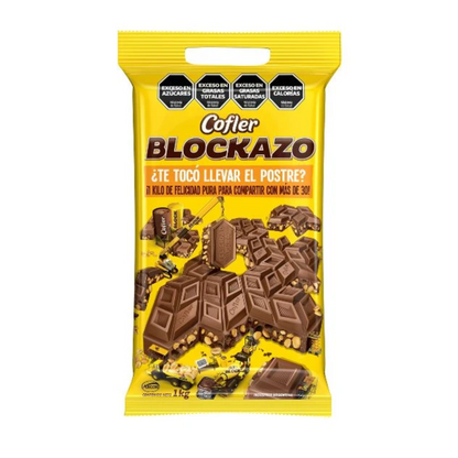 Cofler Block Blockazo – Chocolate con Leche y Maní – 1 kg / 35.27 oz
