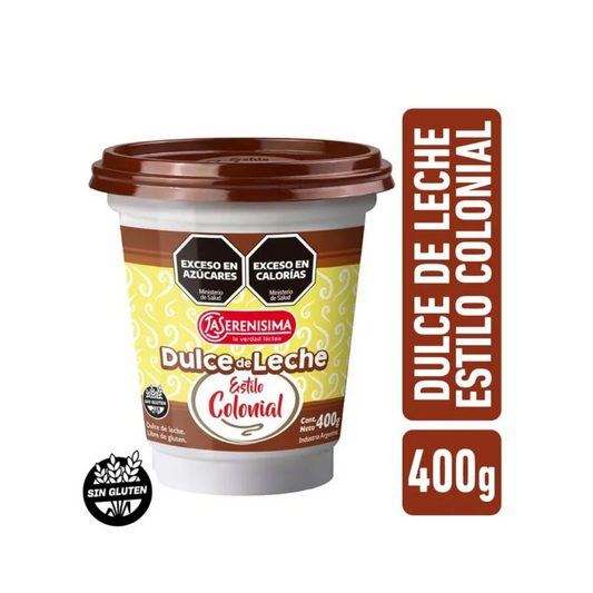 La Serenisima dulce de leche colonial Sin TACC 400 g / 14,1 oz