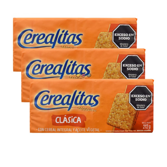 Galletitas Integrales Cerealitas – Pack x3 / 212 g