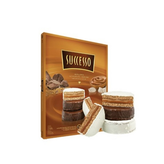 Alfajores mixtos Successo, 600 g / 21,16 oz (Caja de 12 unidades)
