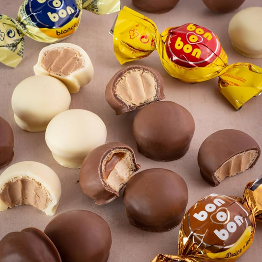 Bon o Bon Chocolate Tradicional Relleno de Mantequilla de Maní, 450 g / 15.87 oz (Caja de 30 unidades)