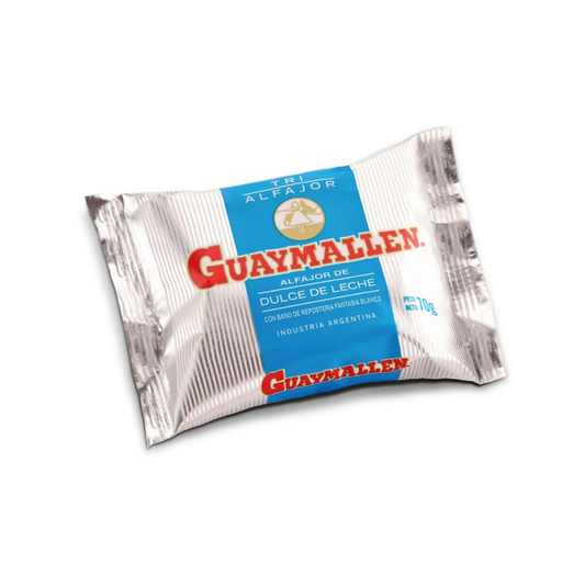 Alfajor Guaymallén Triple de Chocolate Blanco Paquete de 6 unidades – 70 g c/u