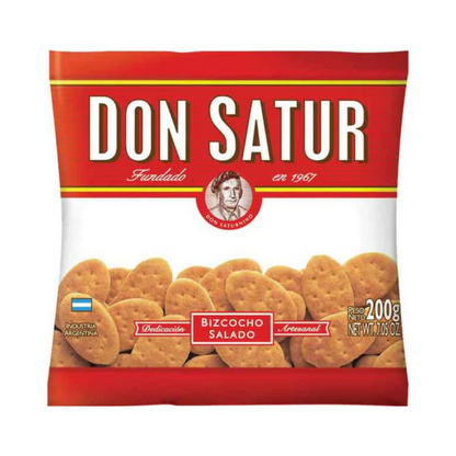Galletas Don Satur Bizcocho Clásico 200 g / 7,1 oz (Paquete de 6)