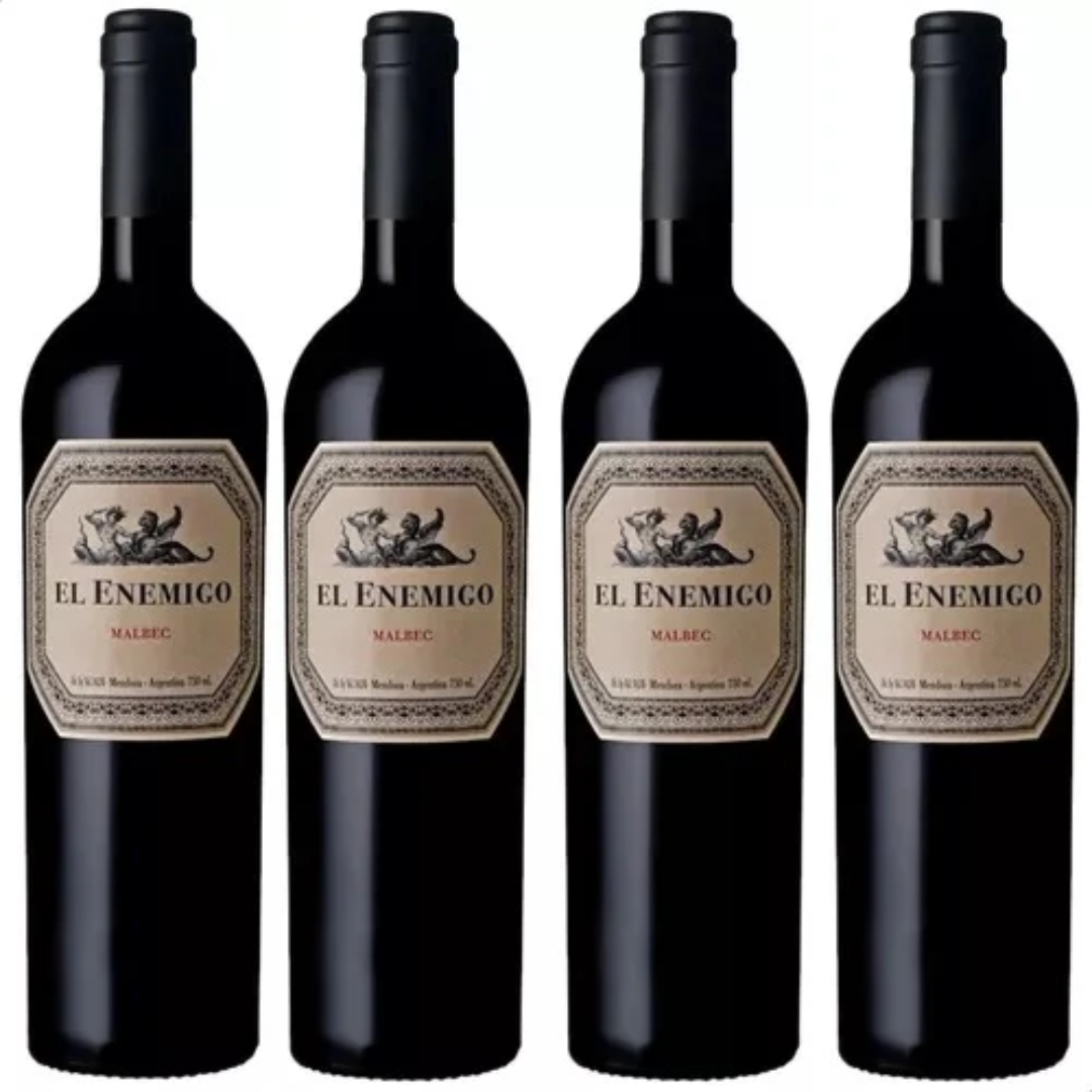 Vinos Tinto El Enemigo Malbec / 750 ml Pack 4
