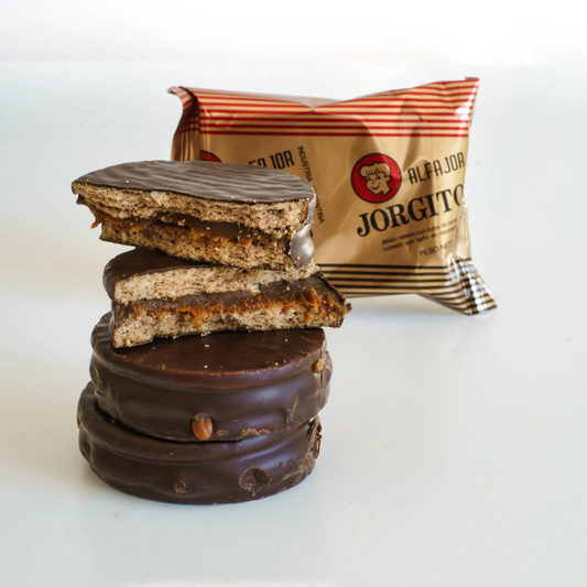 Alfajor Jorgito Negro – Dulce de Leche con Cobertura de Chocolate Pack de 6 unidades