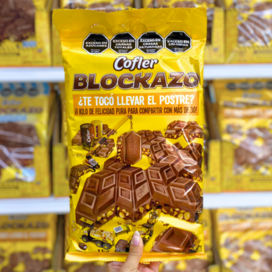 Cofler Block Blockazo – Chocolate con Leche y Maní – 1 kg / 35.27 oz