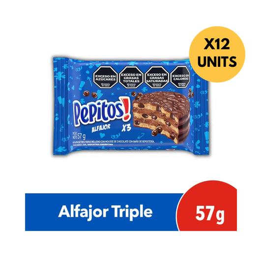 Alfajor Triple Pepito 57 g / 2.01 oz (pack 12)