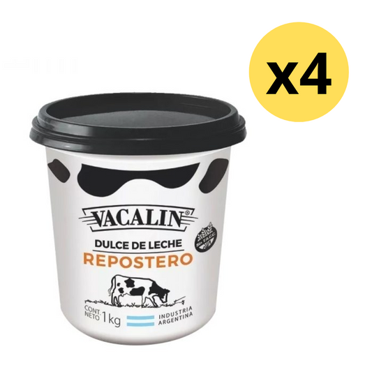Dulce de Leche Vacalin Repostero – Más Espeso – 4 kg / 8.8 lb
