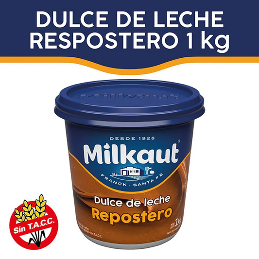 Dulce de Leche Repostero Milkaut – Sin T.A.C.C. – 1 kg / 35.27 oz