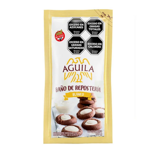 Baño de Repostería Águila – Sabor Chocolate Blanco – 150 g / 5.29 oz (Pouch)