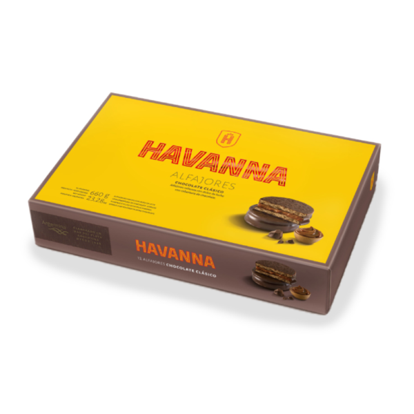 Alfajores Havanna Black Chocolate 12 units 660 g / 23.2 oz