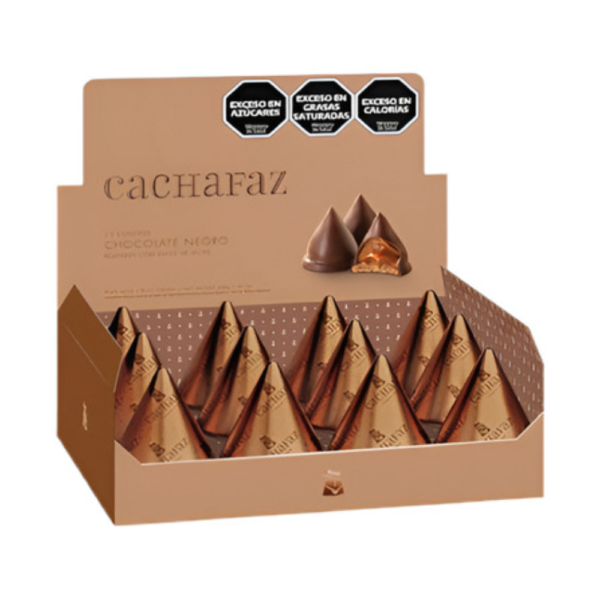 Cachafaz Conitos Covered Cone Cookies Filled with Dulce de Leche and Milk Chocolate 6 units 228 g / 8 oz