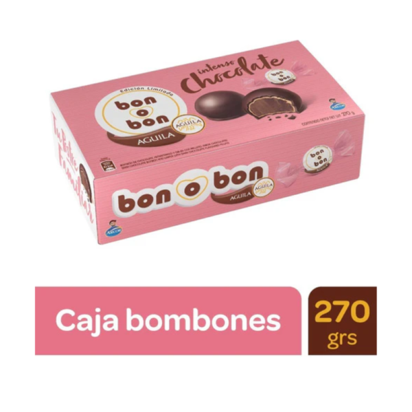 Bon o Bon Box of Aguila Arcor Intense Chocolate, 270 g / 9.52 oz (Box of 18 units)