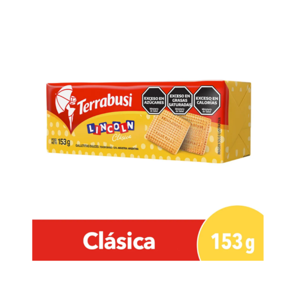 Lincoln Vainilla Terrabusi Cookies pack 4 (612gr)