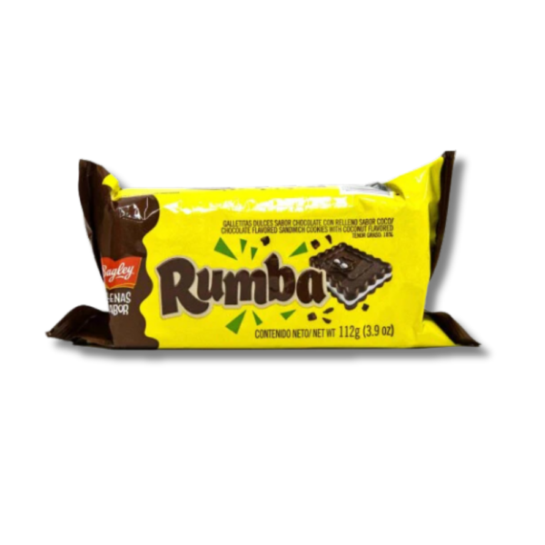 Bagley Rumba Chocolate Cookies Filled with Coconut Cream 112 gr pack 3 (336gr)