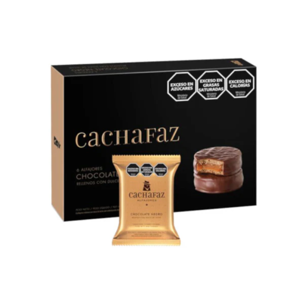 Alfajor Cachafaz Chocolate 6 units 360 g / 12.6 oz