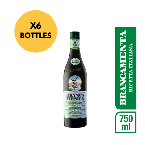 Fernet Branca Mint Flavor 750 ml (x6)