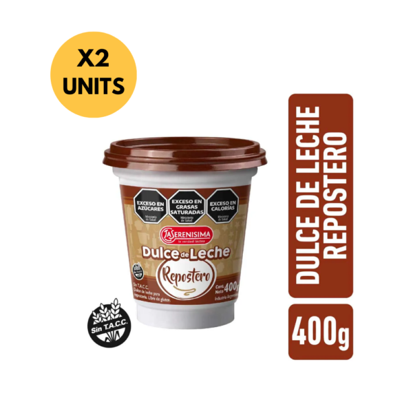 Dulce de Leche La Serenísima Repostero Bakery 400 g (Pack 2)