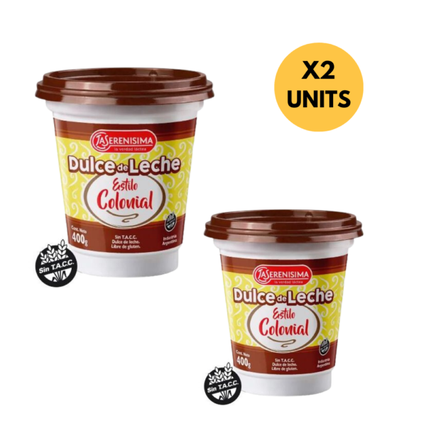 Dulce de Leche La Serenísima Estilo Colonial 400 g (Pack 2)